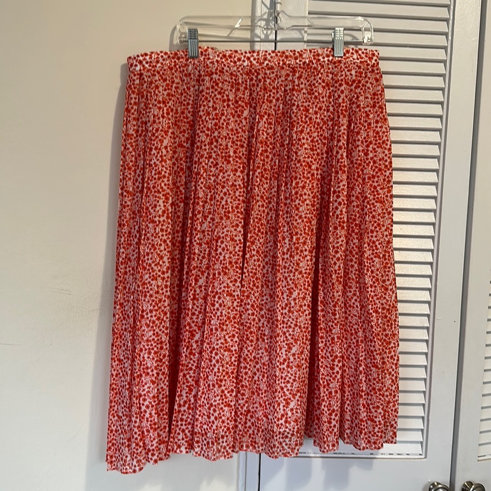 Floral midi skirt